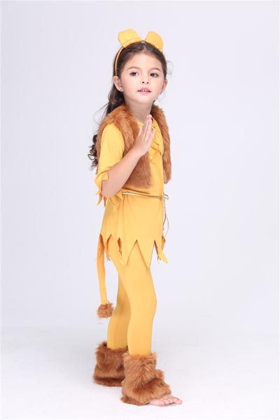 F68034 Courage Lion Child Girls Cute Halloween Costume